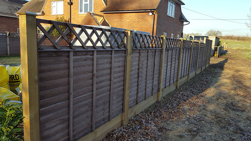 Waney Edge panels & diamond trellis Nettlebed Sawmill