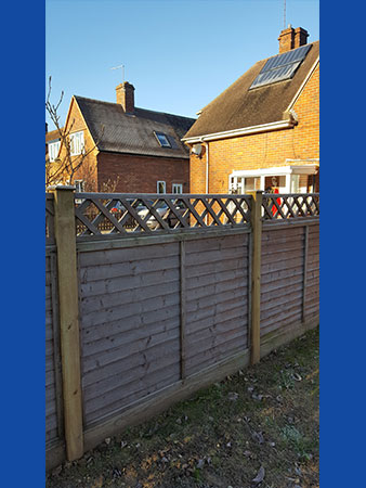 Waney Edge panels & diamond trellis Nettlebed Sawmill