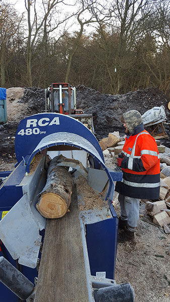 Processing firewood Nettlebed Sawmill