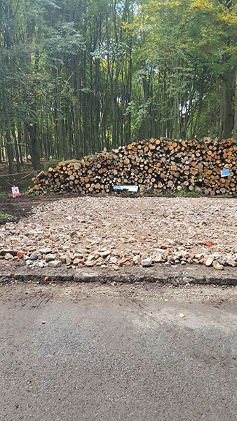 Stacked firewood Nettlebed Sawmill